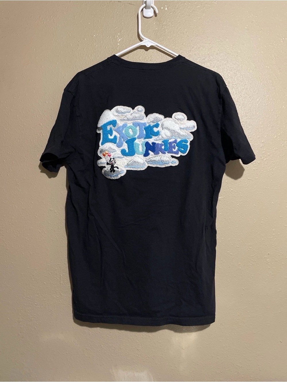 Exotic Junkies Back Patch Black T-Shirt Adult L